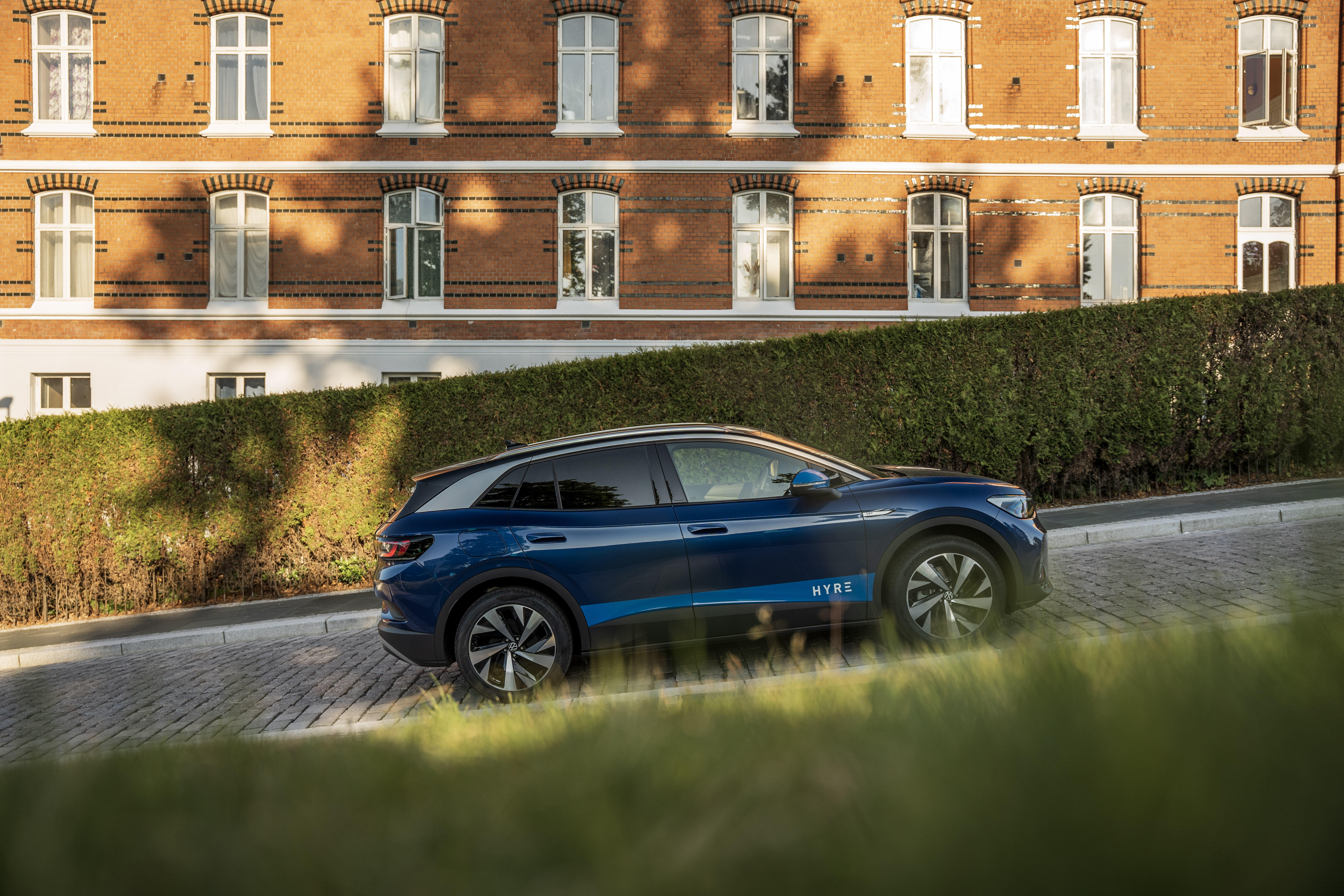 Hyre-bil står parkert