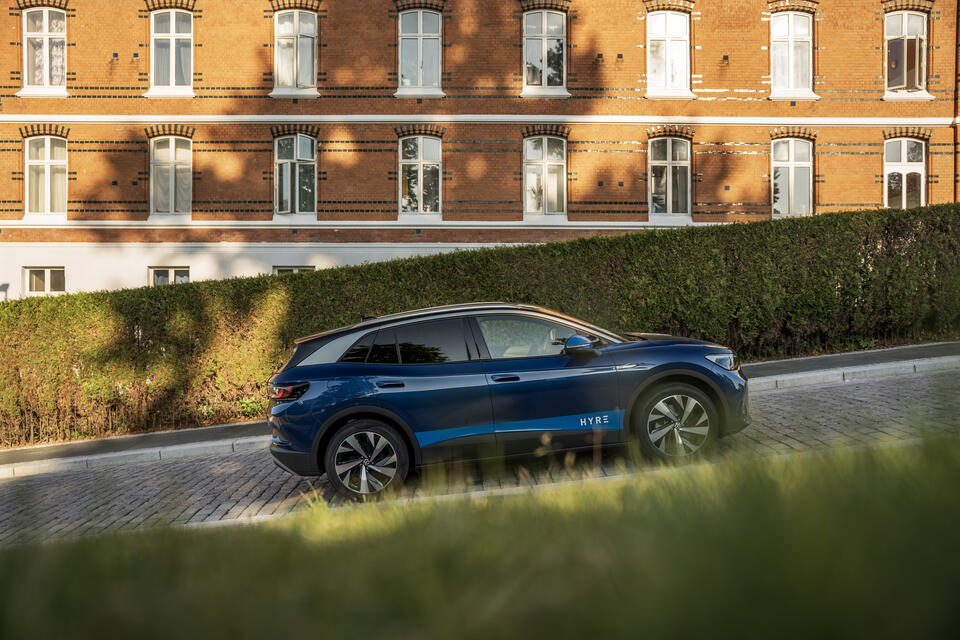 Hyre-bil står parkert