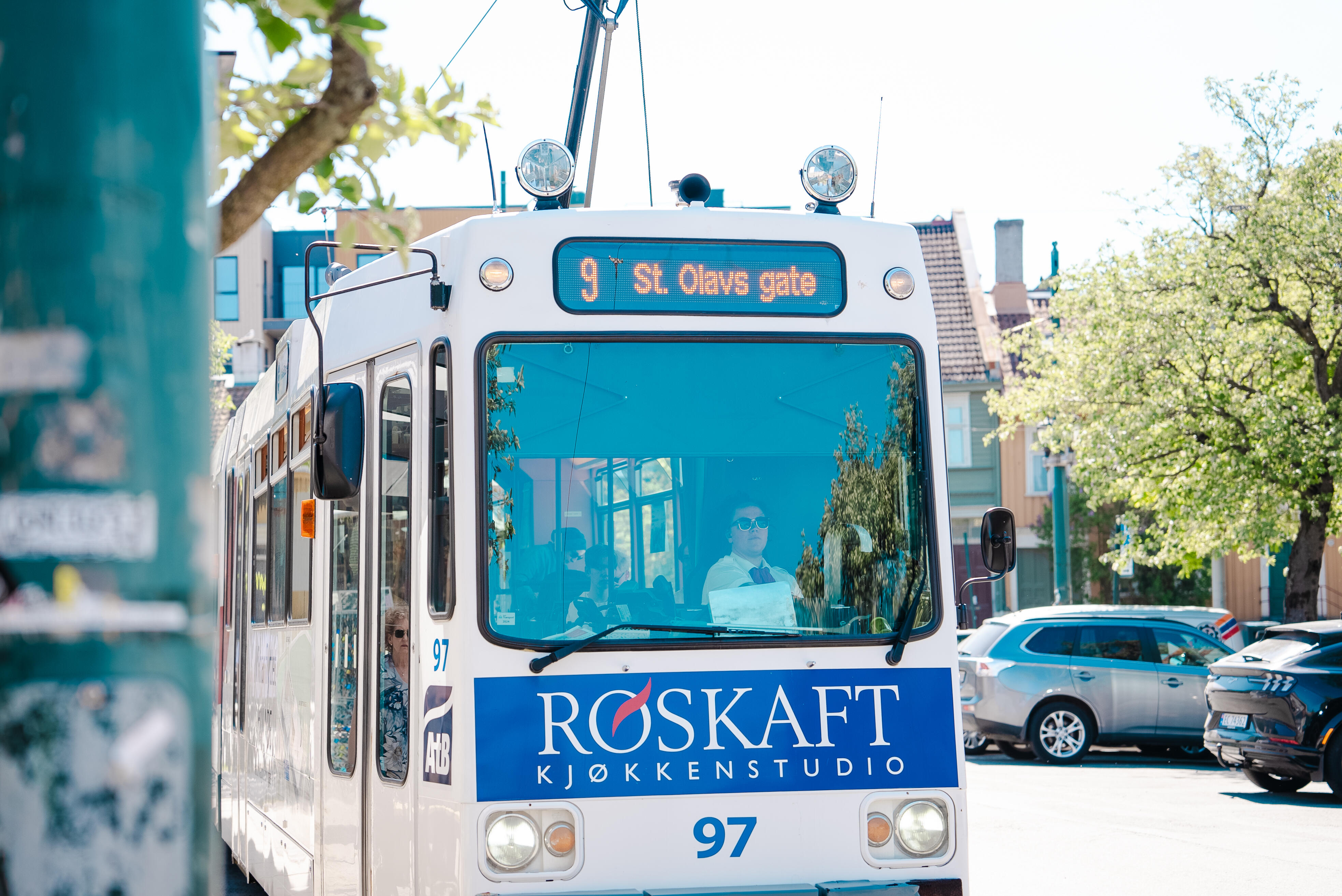 trikk på holdeplass