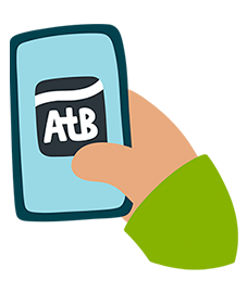 Illustrasjon ATB-appen