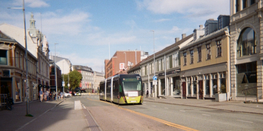 Metrobuss i rute.